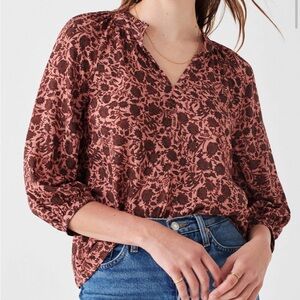 New Faherty Portia Top Monserrat Floral